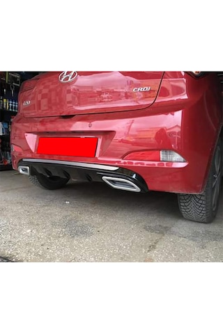 Hyundai i20 Egzoz Görünümlü Difüzör (Plastik)