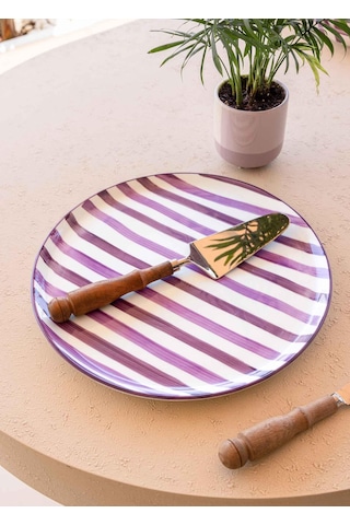 The Mia Joy Kahvaltı Takımı 6 Kişilik 18 Parça Mor 1802 Çok Renkli