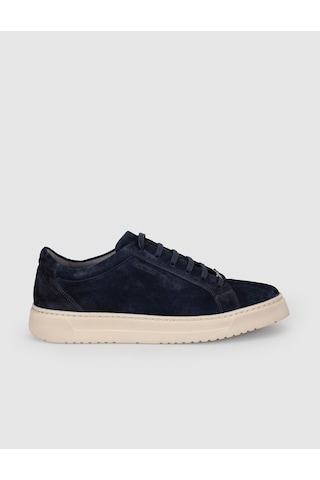 Cabani Lacivert Süet Hakiki Deri Erkek Casual Sneaker