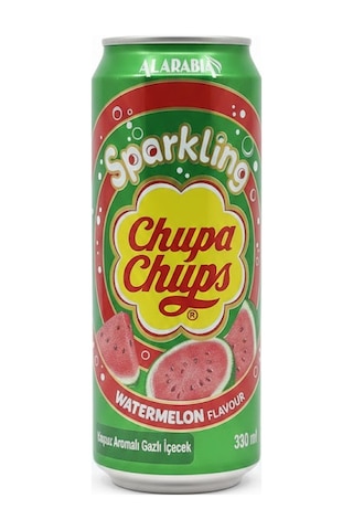 Chupa Chups Sparkling Watermelon Flavour - Karpuz Aromalı Gazlı İçecek 330 Ml