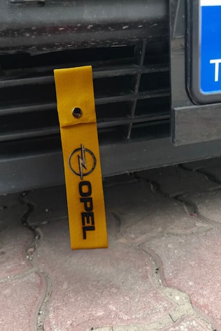 Opel Uyumlu Çıt Çıtlı Tampon Dili Çeki İpi Spor Görünümlü Oto Tampon Sticker & Arma Aksesuar Sarı