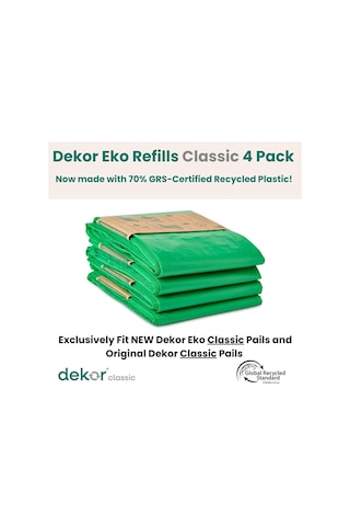 Bebek Bezi Dekor Eko Klasik Bebek Bezi Kovası Yedekleri / 4'lü Paket Diğer