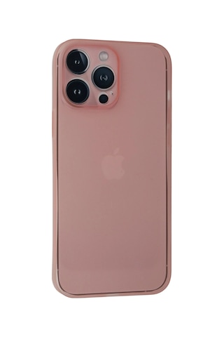 Newface - 637 - iPhone Uyumlu 13 Pro Max Kılıf Pp Ultra İnce Kapak - Csmo-tex - - Pembe