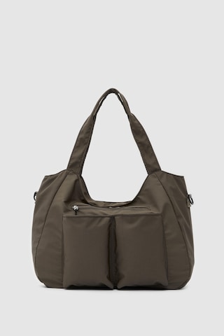 Shule Bags Baia Teknik Kumaş Günlük Spor Çanta Mocha Çok Renkli