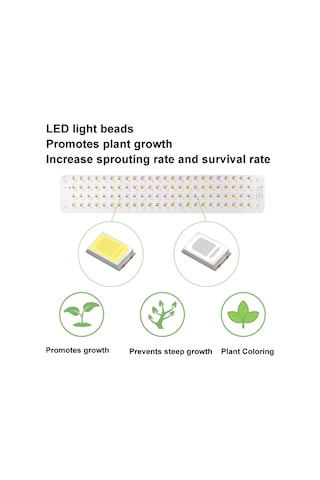 Sones 5v Usb Panel Bitki Işığı Akıllı Karartma Zamanlama Led Bitki Büyüme Işığı, Boyut: 4 Kafa Tam Spektrum Diğer