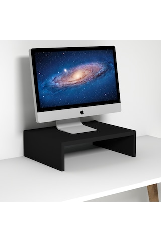 Emkawood Marry40 Monitör Yükseltici Laptop Standı Siyah