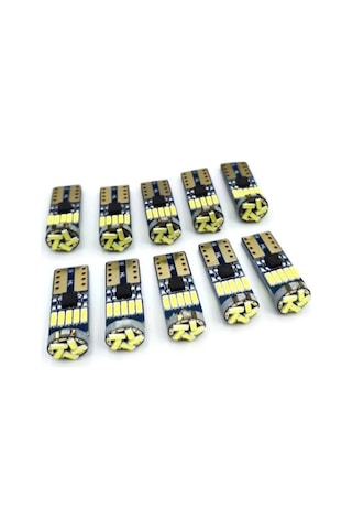 W5w T10 Dipsiz Led Tavan Park Plaka Ampulü 10 Adet