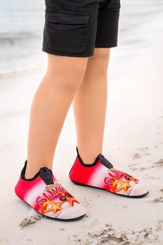 Kiko Kids Summer Havuz Plaj Kız Çocuk Deniz Ayakkabısı 7531 Kırmızı Kırmızı