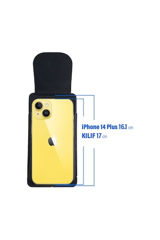 Apple Uyumlu iPhone 15 Plus Kılıfı Kemere Takılan Bel Canta Kemer Kılıfı