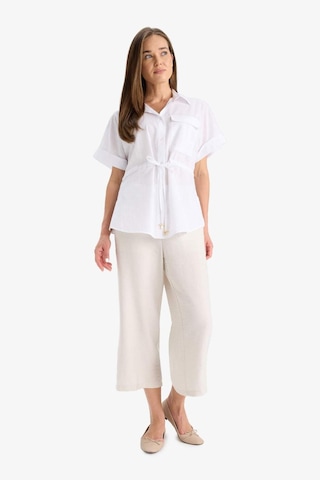 Defacto Crop Fit Kemerli Kapri Pantolon F3421ax25hser37 Ekru