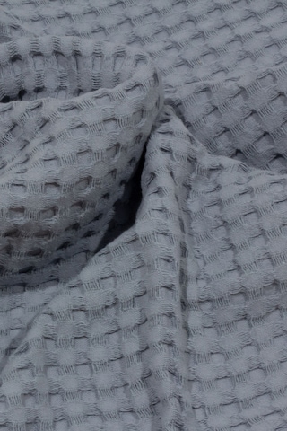 Vionel Home Pamuklu Waffle Desen Ponponlu Çift Kişilik Pike Gri