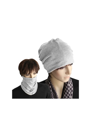 Geeksen Kollektif Kullanıma Uygun Poliester-spandeks Elastik Bere - Maske, Boyunluk Ve Bere Olarak Kullanılabilir, 56-60 Cm, Açık Gri Açık Gri