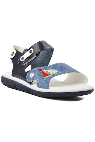 Ayakmod Şng 1540-f Lacivert-beyaz-kot Erkek Çocuk Sandalet 001