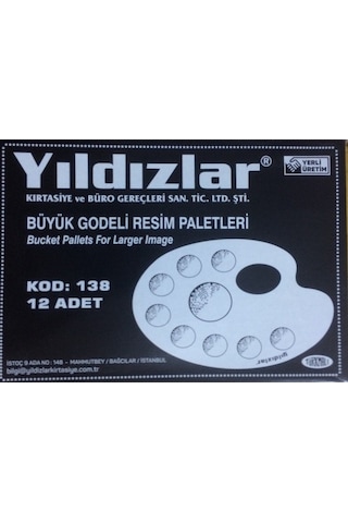 Resim Paleti Godeli Büyük Oval Kod: 138 Yıldızlar