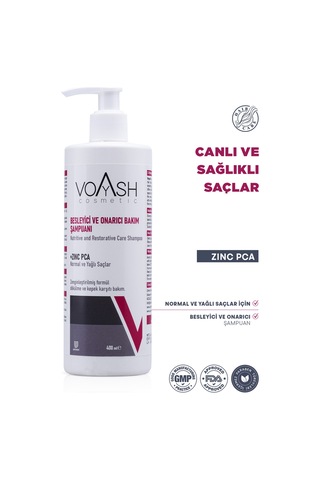Voyash Cosmetic Normal ve Yağlı Saçlar Onarıcı Bakım Şampuanı 400 ML
