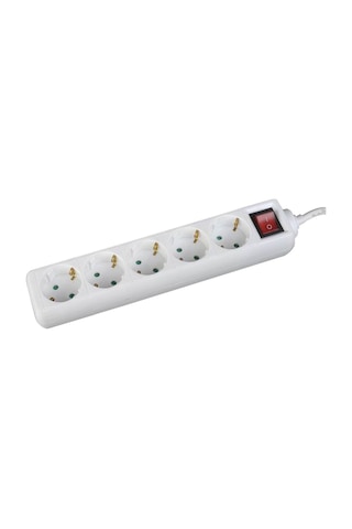 Philips SPS1050A/51 Tam Bakır Kablolu 5'li Çocuk Korumalı Priz 2 Metre Beyaz