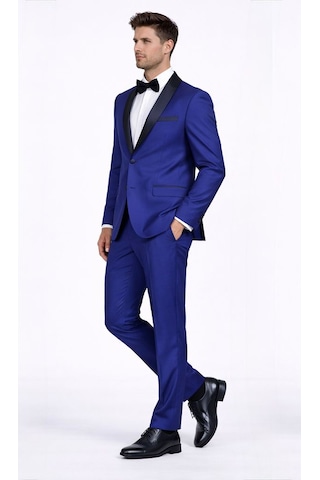 Fabio Cassel Erkek Damatlık Slim Fit Takım Elbise Lacivert
