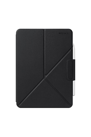 Apple Uyumlu iPad  Pro 11 2024 Pitaka Magez Falio 2 Kalem Bölmeli Standlı Kılıf Siyah