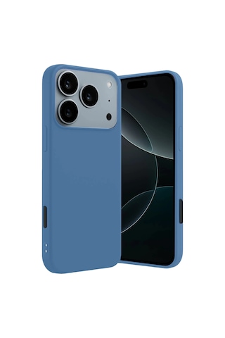 Newface - 829 - Apple Apple iPhone Uyumlu 17 Pro Max First Silikon - Glblseme - - Mavi