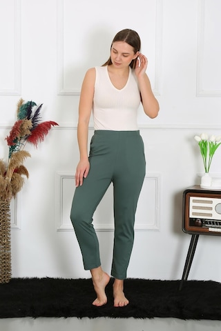 Akbeniz Pamuklu Haki Tek Alt Pijama 27523-haki Haki