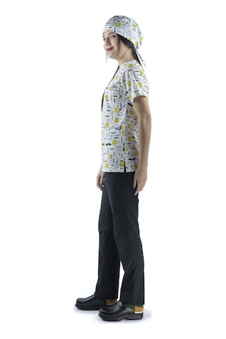 Zarf Yaka Desenli Üst - 4106 Emoji-6405