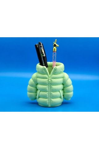 3d Baskı Şişme Mont Kalemlik - Masaüstü Organizer-mint Çok Renkli