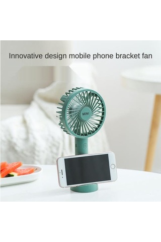 Mini Taşınabilir Fan Soğutucu Vantilatör 8755 Yeşil