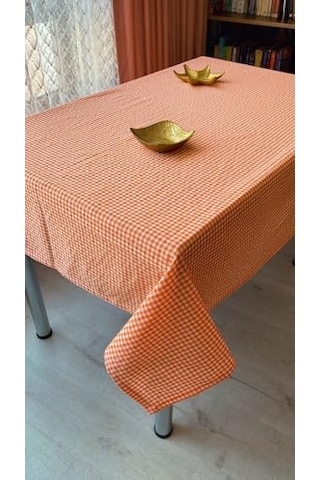 Piknik Örtüsü Sofra Bezi 170x170 Cm Turuncu Genel