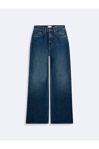 Ltb Vıonne H Geniş Paça Yüksek Bel Mavi Jean Pantolon Mavi 24 - 36