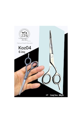Koz 04 Profesyonel 6 İnç Saç Sakal Kesim Makası
