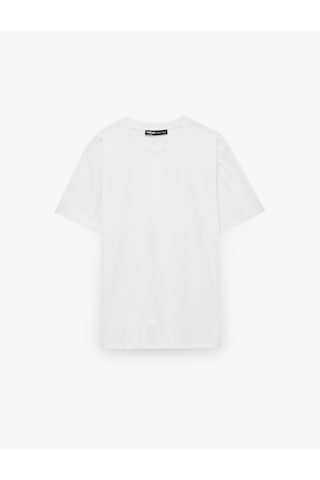 Koton Regular Fit Kısa Kollu Bisiklet Yaka Pamuklu Basic Tişört Beyaz 6sam10332mk