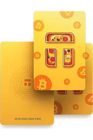 Tangem Bitcoin Pizza Day Kripto Para Cüzdanı Nfc-soğuk Cüzdan 3'lü Kart