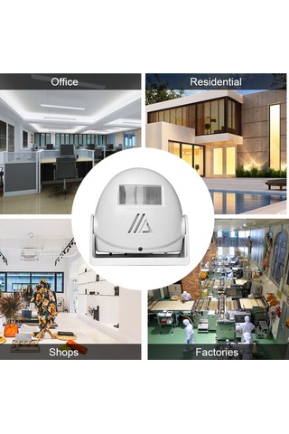 Fosenze "3 Modlu Akıllı Kapı Zili: Müzik, Alarm Ve Pır Algılamalı 8m Menzil, 80db "