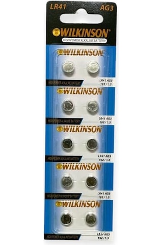 Wilkinson Alkalin Ag3 Lr41 10'lu Pil
