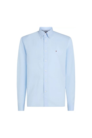 Erkek Th Logolu Rahat Gömlek - Mavi Sweet Blue