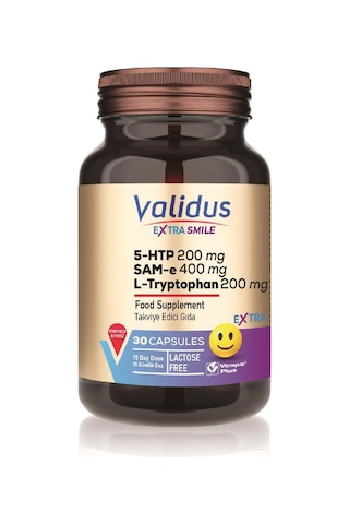 Validus Extra Smile 5htp 200 Mg + L-tryptophan 200 Mg + Sam 400 M