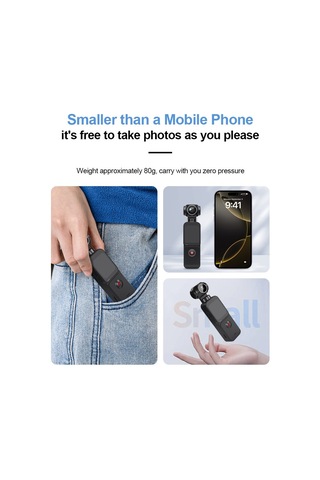 Çeşithane 5k Ultra Hd Video Kamera Anti-shake Stabilizasyonlu, 270 Döner Ekranlı Vlog & Seyahat K Siyah