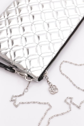 Dgn 4004 Kadin Baklava Dilimi Desenli Portföy Çanta 4004-2337-R13929 Gümüş