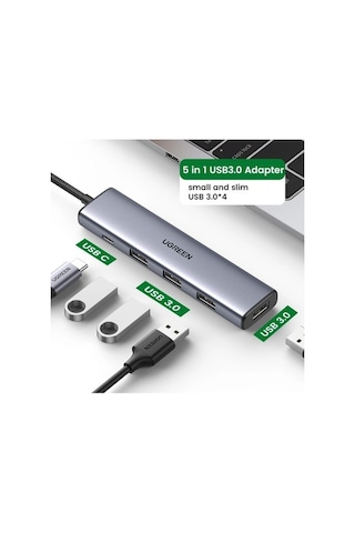Ebitda Ürün Adı: Ugreen 20805 Çok Portlu Yüksek Hızlı Usb Hub Dönüştürücü Adaptör