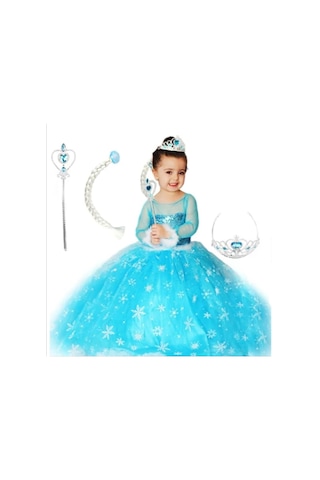 Elsa Kostümü Mavi