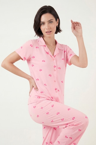 Lela Bayan Pijama Takımı 65750101y Açık Pembe