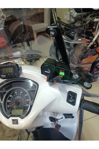 Motosiklet Usb Şarj Voltmetre Çakmaklık