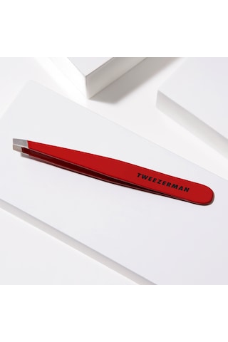 Tweezerman Slant Tweezer Signature Red - İkonik Kırmızı Cımbız