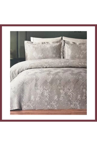 Storeşahin Vega 3 Parça Çift Kişilik 250x260 Cm Lüx Yatak Örtüsü Seti Çeyizlik Dekoratif Shn0720 Çok Renkli