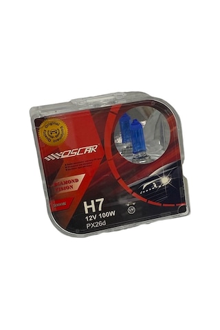 OSCAR 12V H7 AMPUL 55W DIAMOND VISION 5000K (BEYAZ IŞIK) (2 AD)