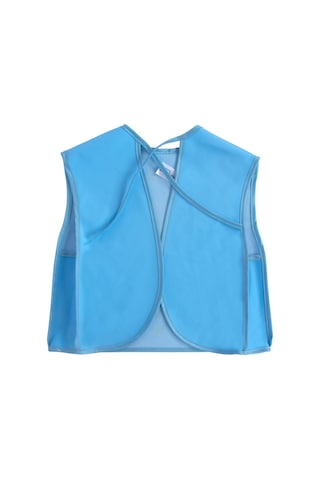 Sevi Bebe Körüklü Giymeli Önlük ART-515 Geometric Mavi