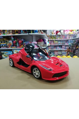 Uzaktan Kumandalı Kapıları Açılan Şarjlı Ferrari 1 : 16Ölçek Kır