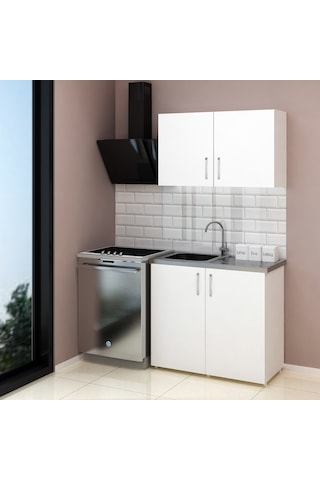 100 Cm Mini Evyeli Mutfak Dolabı - Hazır Mutfak Dolabı