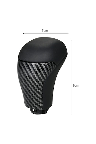 Ranyeek Toyota Yeni Prado, Highlander, Land Cruiser Prado 150 Fj150 2018-2020 Otomatik Vites Kolu Kolu Başı - Ahşap Desenli Pu Deri + Plastik Siyah