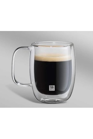Çift Camlı Kulplu 2'li Espresso Bardak Seti, 134 Ml Acı Kahve